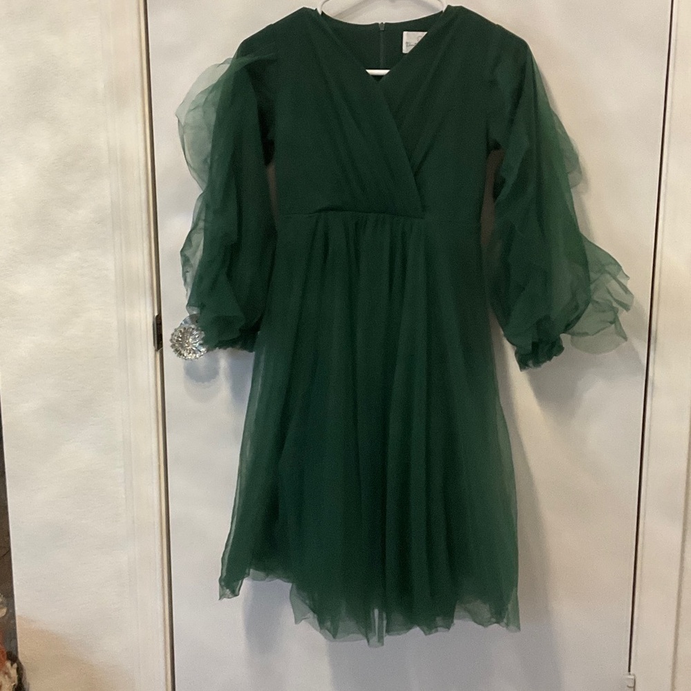 Dainty Jewell’s Girls Green Tulle Dress Size XL